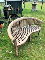 Zeer mooie klassieke tuinbank izgs zwaar teak hout, Tuin en Terras, Tuinbanken, Ophalen of Verzenden, Zo goed als nieuw, Hout