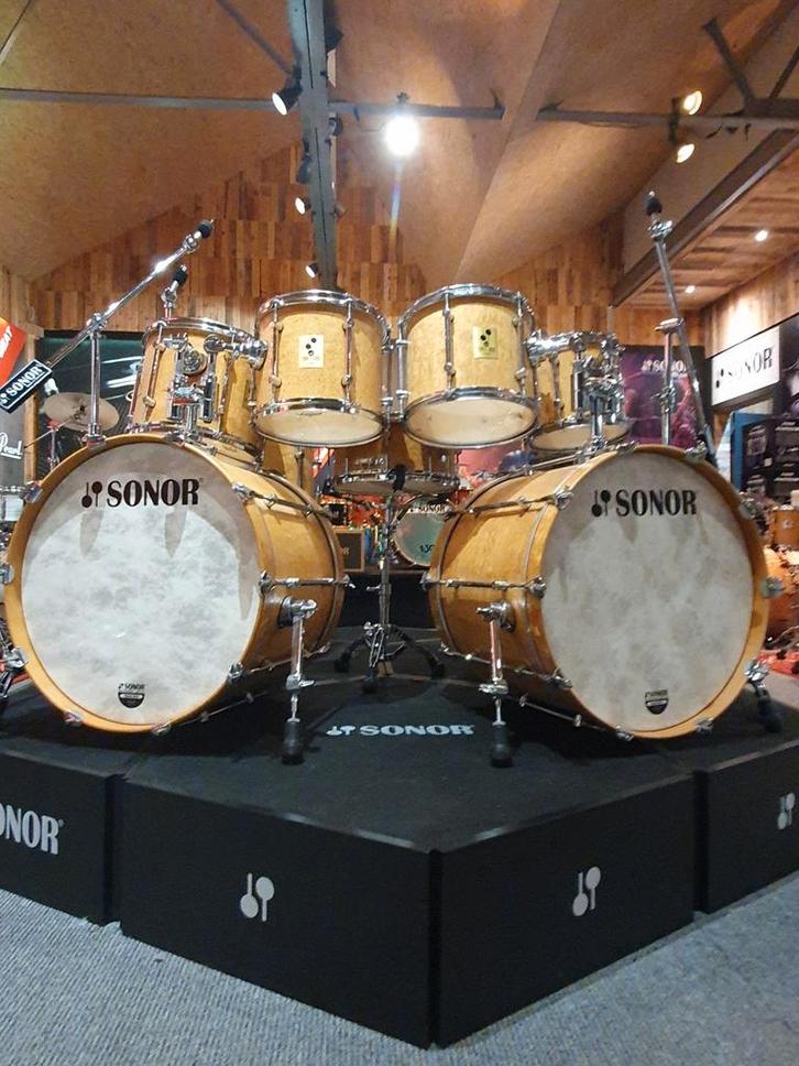 Sonor Scandinavische Birch Force 3000 Dubbele bass set-up, Muziek en Instrumenten, Drumstellen en Slagwerk, Nieuw, Sonor, Ophalen of Verzenden