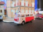 Volkswagen Kombi Bus T2b - Brekina Rijkspolitie wit / oranje, Hobby en Vrije tijd, Ophalen of Verzenden, Zo goed als nieuw, Auto