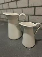 Ikea witte metalen deco melkkannen - set, Ophalen, Zo goed als nieuw, Wit, Minder dan 50 cm