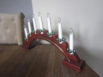kerst klassieke fraaie kaarsentrap vensterbank verlichting  beschikbaar voor biedingen