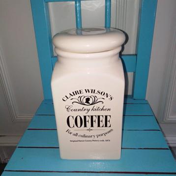Claire Wilson's voorraadpot Tea en Coffee Country Kitchen beschikbaar voor biedingen