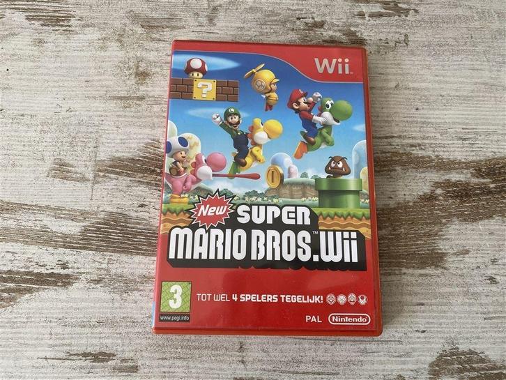 Nintendo wii new super mario bros wii [1260], Spelcomputers en Games, Games | Nintendo Wii, Zo goed als nieuw, 3 spelers of meer