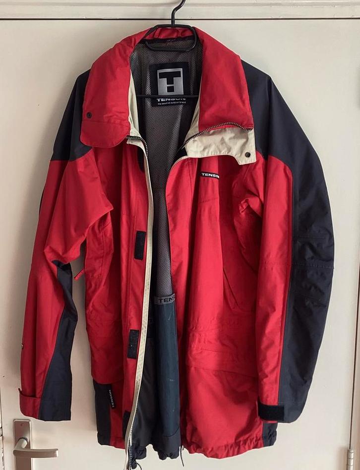 Tenson. Herenjas. Maat XL., Kleding | Heren, Jassen | Zomer, Zo goed als nieuw, Maat 56/58 (XL), Rood, Ophalen of Verzenden