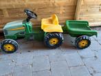 John Deere speelgoed tractor met aanhangwagen, Kinderen en Baby's, Speelgoed | Buiten | Skelters, Ophalen, Zo goed als nieuw, Overige merken