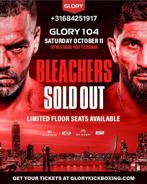 Glory 104  ticket  4x silver, Tickets en Kaartjes, Eén persoon