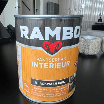 Rambo Pantserlak Blackwash 0802 zijdeglans interieur 750 ml beschikbaar voor biedingen