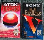 2 nieuwe videobanden. Sony en tdk, Ophalen of Verzenden, Zo goed als nieuw, Videoband