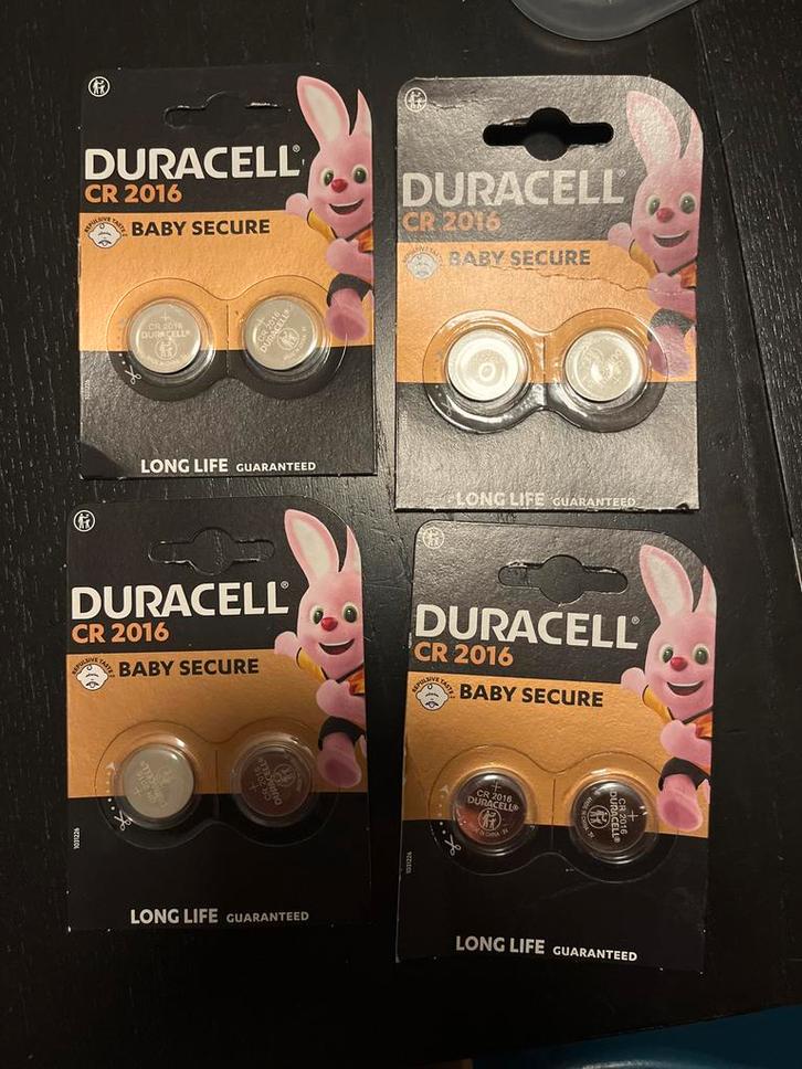 Duracell CR2016 Knoopcel Batterijen - 4 Pakketten, Audio, Tv en Foto, Accu's en Batterijen, Nieuw, Ophalen