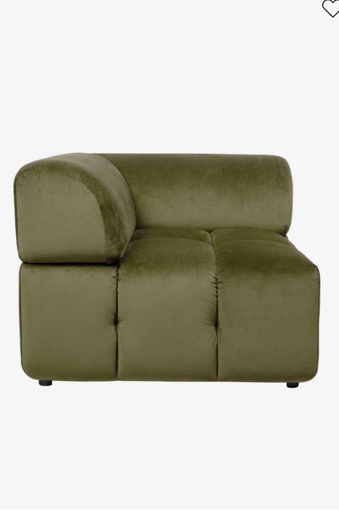 MARQUIS MODULAIRE BANK SALVADOR OLIVE GREEN, Huis en Inrichting, Banken | Sofa's en Chaises Longues, Nieuw, Ophalen