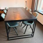 Industriële eettafel 195 x 95cm, Ophalen, Gebruikt, 50 tot 100 cm, Vijf personen of meer