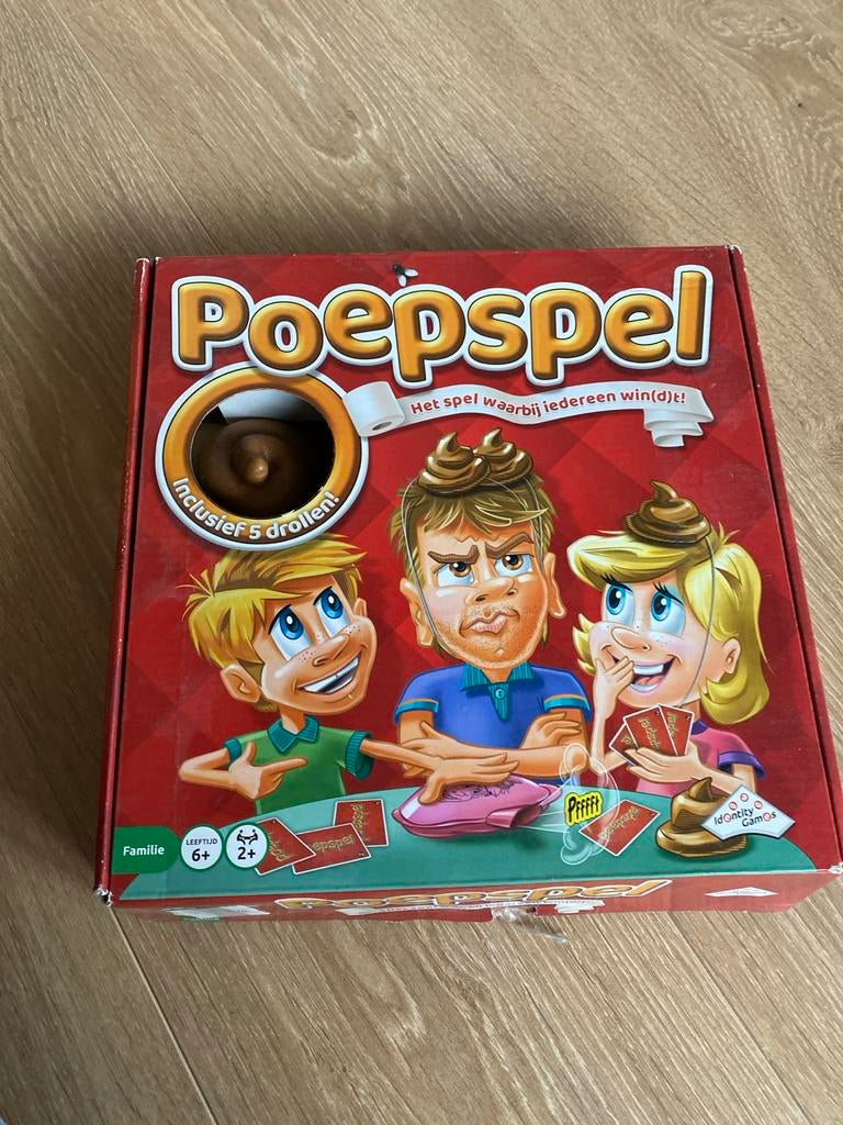 Poepspel - Leuk familiespel!, Ophalen of Verzenden, Zo goed als nieuw, Reisspel