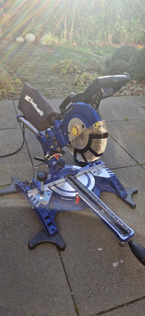 Afkortzaag Einhell N-KGS 211 Dual, Doe-het-zelf en Verbouw, Gereedschap | Zaagmachines, Gebruikt, Afkortzaag, 1200 watt of meer