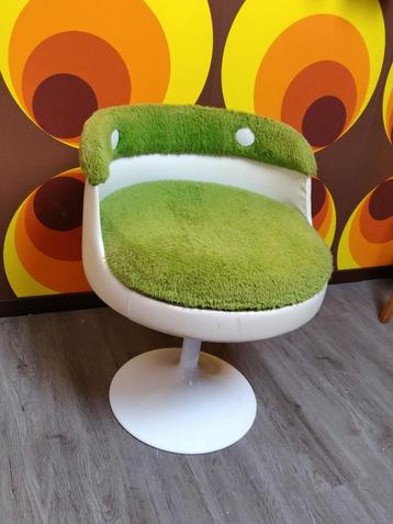 Vintage 70s Futura Space Age Fauteuil Groen Tulp Jaren 70 beschikbaar voor biedingen