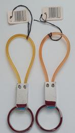 2 Sleutelhangers van metaal met kunststof lus, Ophalen of Verzenden, Nieuw