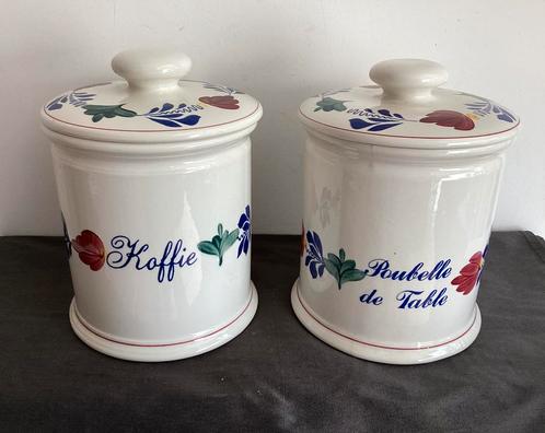 Voorraadpotten, kommen en windlicht Boerenbont servies, Huis en Inrichting, Keuken | Potten en Pannen, Zo goed als nieuw, Ophalen of Verzenden