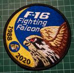 Patch 313 Squadron swirl end of an ERA F-16 1988-2020 swirl, Ophalen of Verzenden, Luchtmacht, Nederland, Embleem of Badge