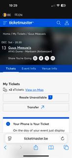 2 x tickets guus meeuwis antwerpen, Tickets en Kaartjes, Twee personen