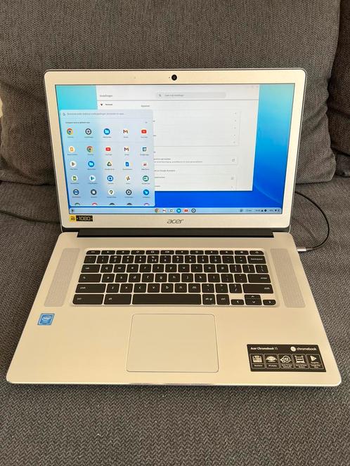 Acer Chromebook 15 inch zilver CB515-1H-C1VS, Computers en Software, Chromebooks, Zo goed als nieuw, 15 inch, 4 GB of minder, 32 GB of minder