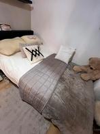 Boxspring 120 x 200, Ophalen, Zwart, Zo goed als nieuw, Twijfelaar