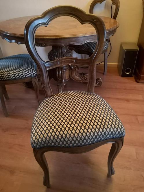 4 antieke houten eetkamer stoelen, Antiek en Kunst, Antiek | Meubels | Stoelen en Banken, Ophalen