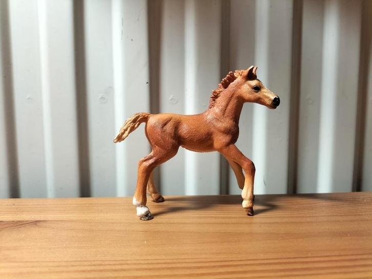 Schleich Engels volbloed veulen, Verzamelen, Speelgoed, Zo goed als nieuw, Ophalen of Verzenden