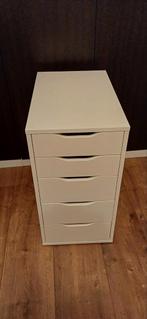 IKEA Ladenkast Alex - Wit - 5 Lades, Ophalen, Overige materialen, Minder dan 50 cm, Zo goed als nieuw