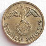 10 Reichspfennig 1939A Nazi Duitsland Oude Munt WO2 Swastika, Duitsland, Ophalen of Verzenden