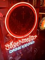 Jagermaister neon glas, Verzamelen, Merken en Reclamevoorwerpen, Ophalen, Nieuw, Lichtbak of (neon) lamp