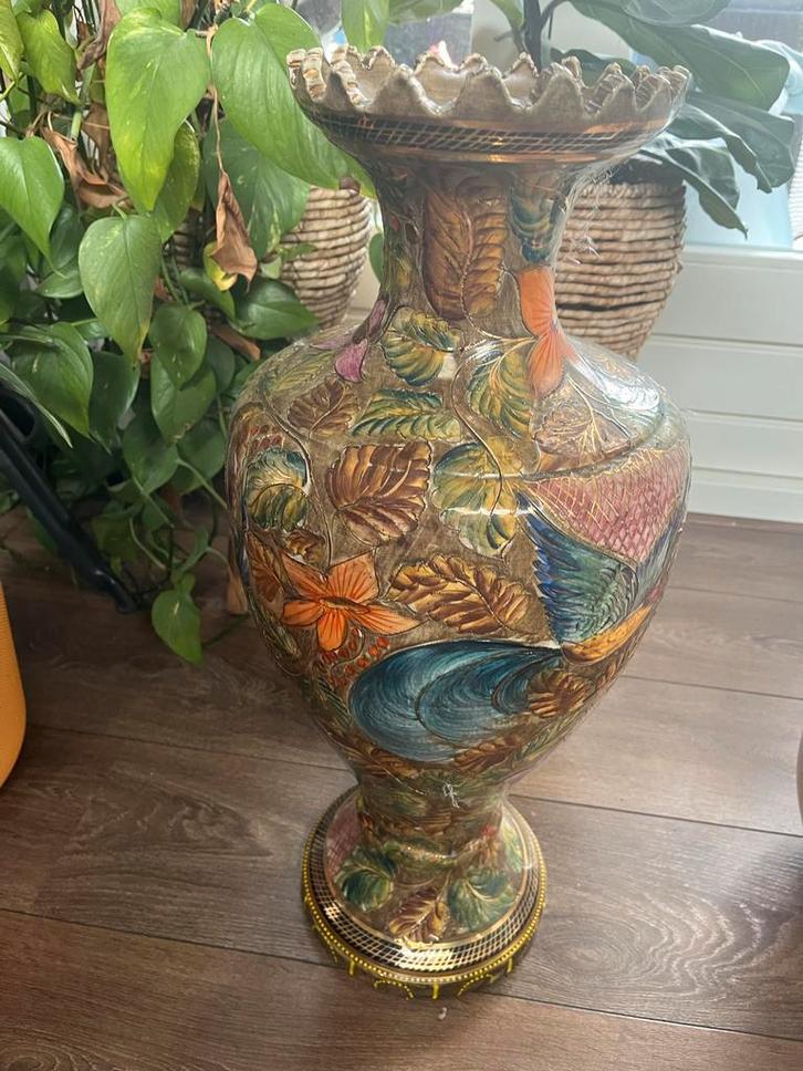 Vintage H. Bequet Vaas nr. 336, Huis en Inrichting, Woonaccessoires | Vazen, Zo goed als nieuw, Overige kleuren, 50 tot 75 cm