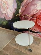Strind ikea bijzettafel, Huis en Inrichting, Tafels | Bijzettafels, Minder dan 55 cm, Rond, Zo goed als nieuw, Hout