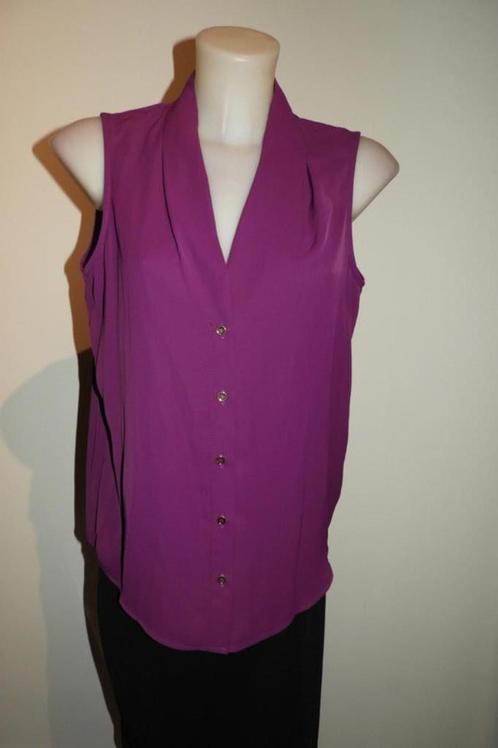 Joseph Ribkoff paarse top soepel gouden knopen Nieuw xs/s, Kleding | Dames, Tops, Nieuw, Maat 34 (XS) of kleiner, Paars, Zonder mouw
