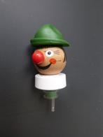 retro flessenstop in de vorm van houten hoofd, Ophalen of Verzenden, Overige typen