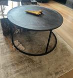 Salontafel, Huis en Inrichting, Tafels | Salontafels, Rond, Zo goed als nieuw, Metaal, Minder dan 50 cm