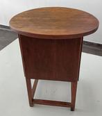 vintage tafeltje met vak naaitafel bijzettafel art deco, Ophalen of Verzenden