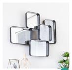 Stoere industriële spiegel van By-Boo, Huis en Inrichting, Woonaccessoires | Spiegels, Ophalen, Zo goed als nieuw, 75 tot 100 cm