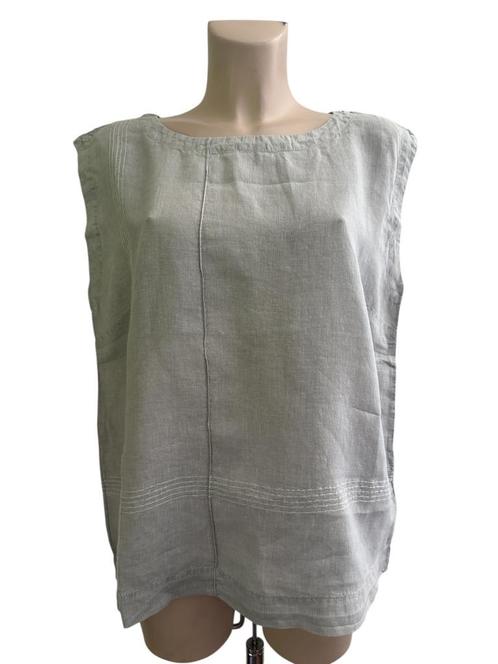 Oska top linnen XL, Kleding | Dames, Broeken en Pantalons, Zo goed als nieuw, Maat 46/48 (XL) of groter, Grijs, Ophalen of Verzenden