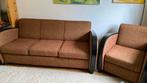 Bankstel en fauteuil Art Deco Rooker Dutch Seating Company, 150 tot 200 cm, Gebruikt, Stof, 75 tot 100 cm