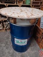 GROLSCH Sta-tafel homemade, Huis en Inrichting, Tafels | Bijzettafels, Ophalen, Rond, Zo goed als nieuw, 75 cm of meer