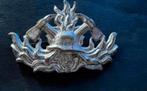 Badge pin brandweer 6 cm Metaal, Ophalen of Verzenden, Overige soorten, Overige gebieden, Embleem of Badge