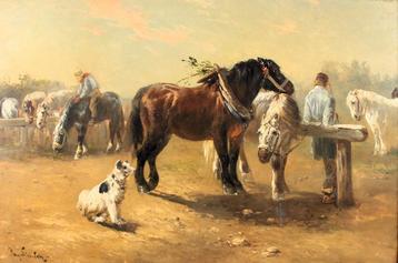 “De Paardenmarkt” Henry Schouten (1864-1927) beschikbaar voor biedingen