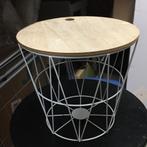 Stalen Draadmand met Deksel, Huis en Inrichting, Woonaccessoires | Schalen en Manden, Ophalen of Verzenden, Zo goed als nieuw