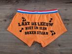 Boxershort EK/WK "Laat de leeuw niet in zijn...." maat L, Ophalen of Verzenden, Oranje, Boxer