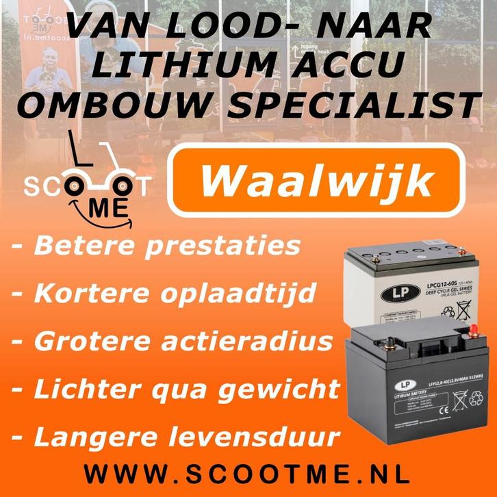 Van loodaccu naar Lithium, Diversen, Brommobielen en Scootmobielen, Nieuw, Overige merken, 46 km of meer, 16 km/u of meer, Ophalen