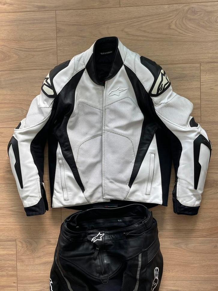 Alpinestars motorpak tweedelig race / tour 54, Motoren, Kleding | Motorkleding, Combipak, Tweedehands, Ophalen of Verzenden