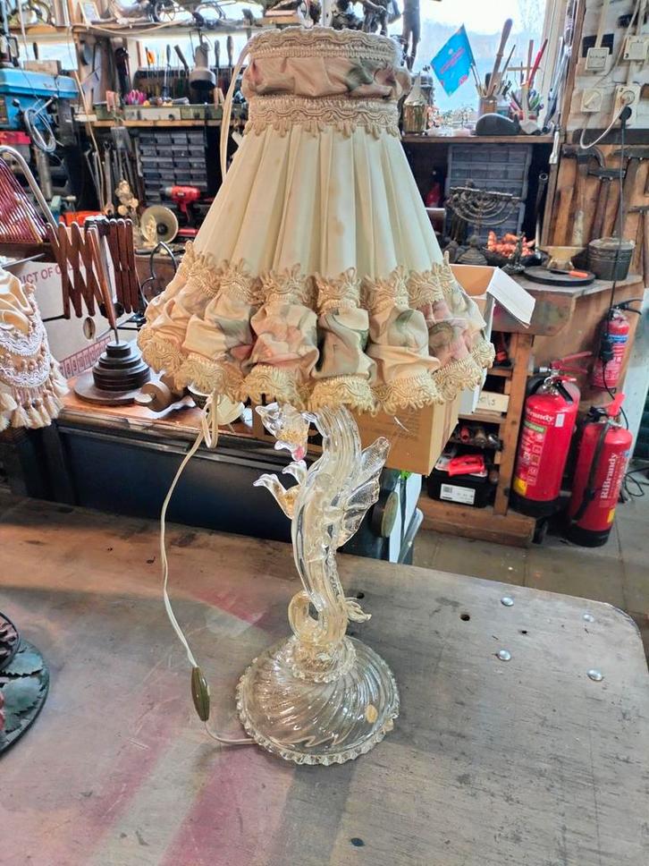 Antieke Schemerlampen met Romantische Kap, Antiek en Kunst, Antiek | Lampen, Ophalen of Verzenden