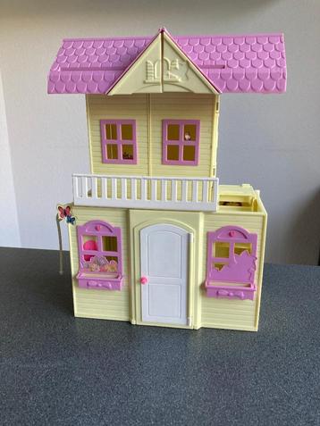 Poppenhuis Barbie huis Mattel uitklapb.en uitschuifbaar zgan beschikbaar voor biedingen