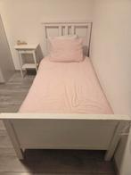 bed 90x200 ikea hemnes + lattenbodem, Gebruikt, 90 cm, Eenpersoons, Wit