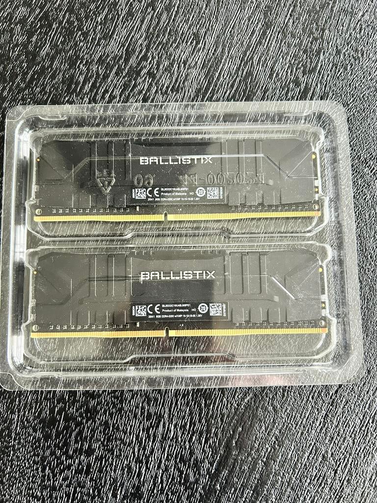 Ballistix 2x4GB DDR4 RAM Geheugen, Computers en Software, RAM geheugen, Gebruikt, DDR4, Ophalen of Verzenden, Desktop