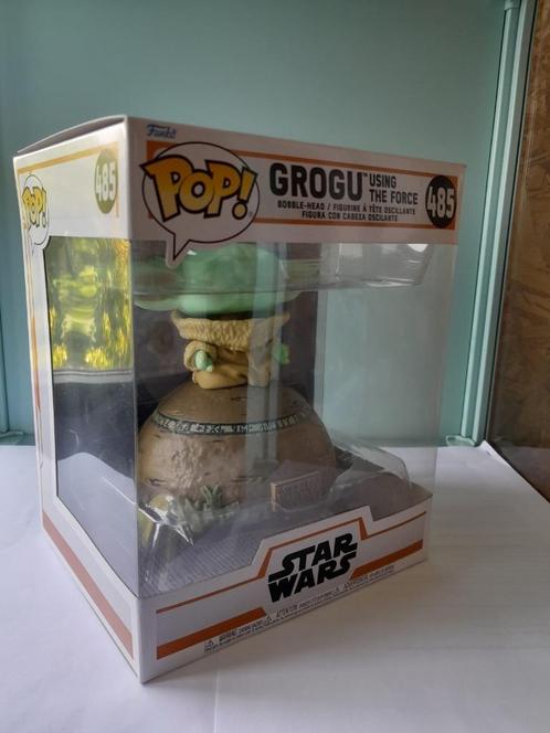 Funko Pops - Grogu using the force - #485 - Star Wars, Verzamelen, Poppetjes en Figuurtjes, Zo goed als nieuw, Ophalen